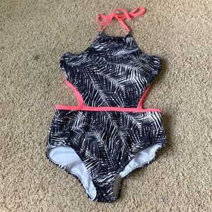 Medium halter top one piece swimsuit